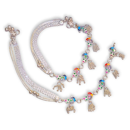 Silver payal under 6000