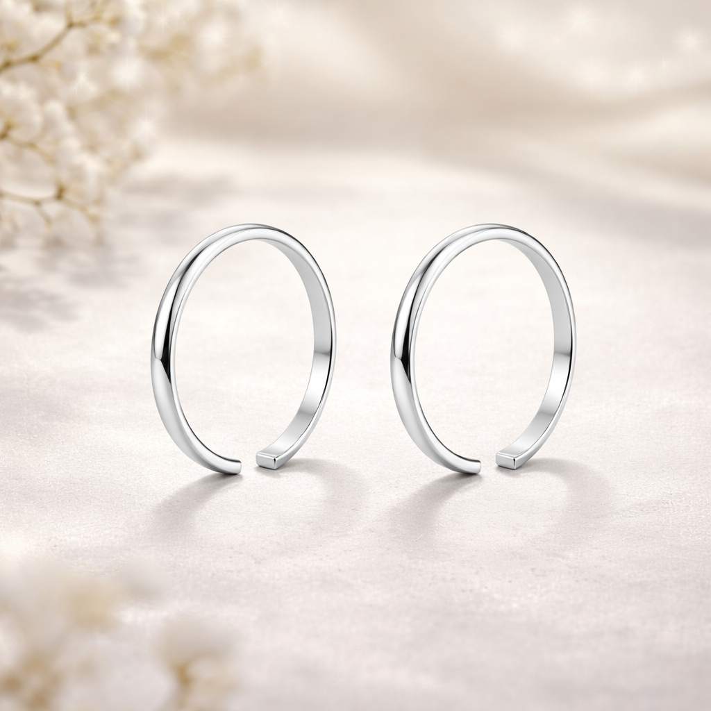 Silver thumb toering plain