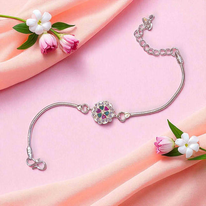 Silver rakhi bracelet latest design
