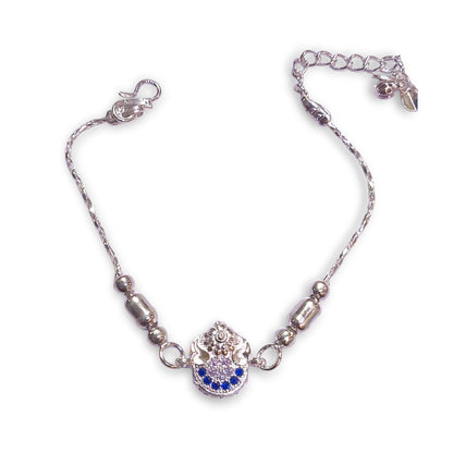Silver rakhi