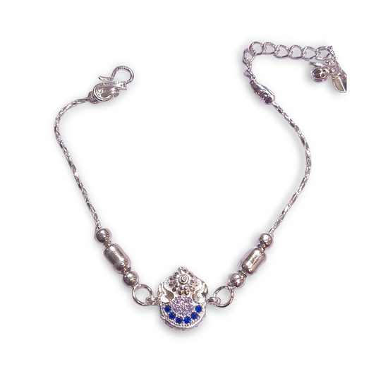 Silver rakhi