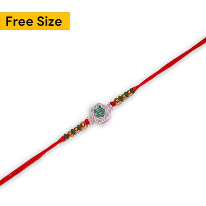 Silver thread rakhi for kids