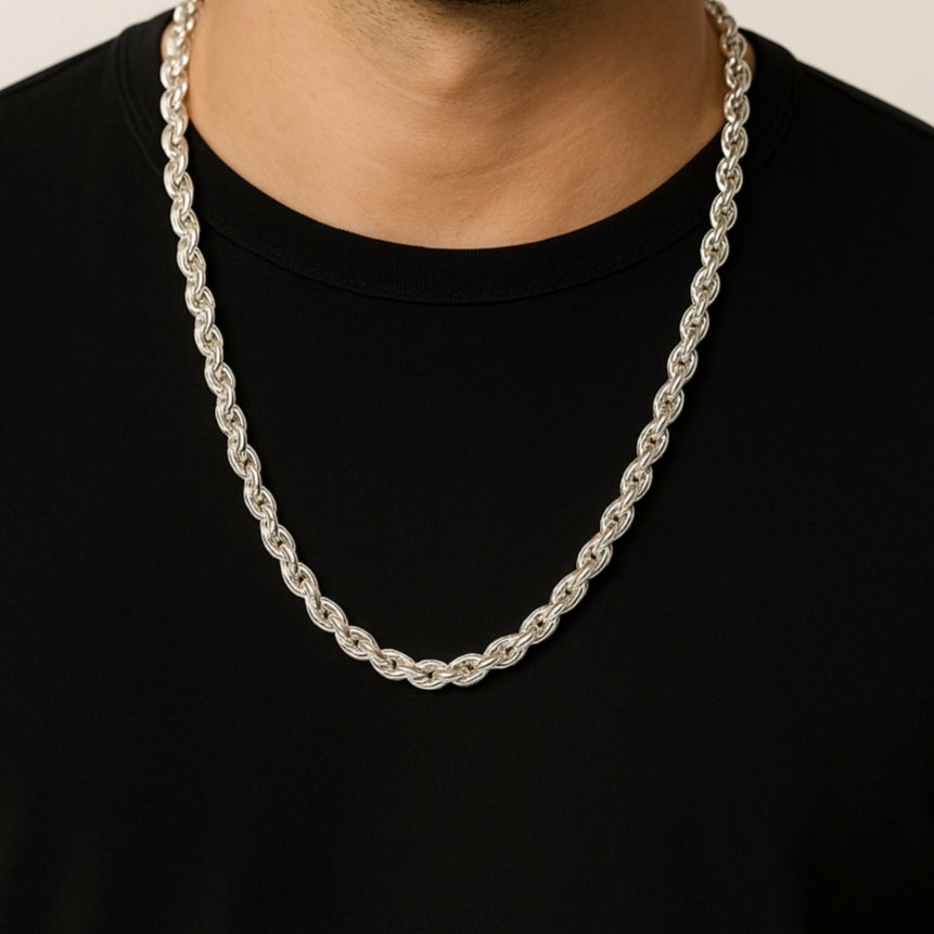Heavy silver chain for men - jauhari jewellers