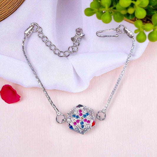 Silver rakhi for Raksha bandhan