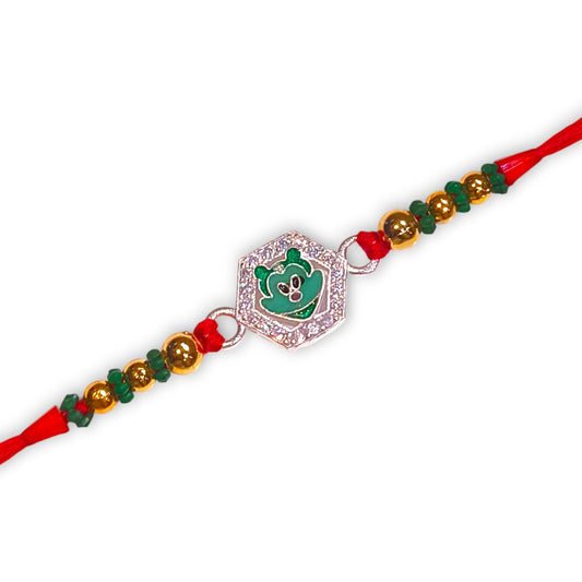 Silver Cartoon rakhi for kids