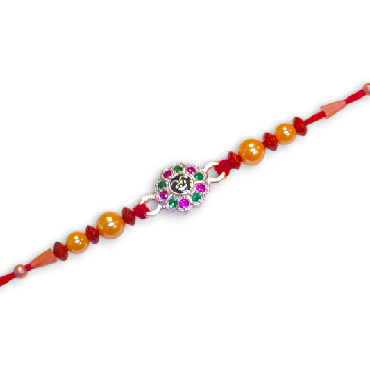 Silver Thread Rakhi for brother
