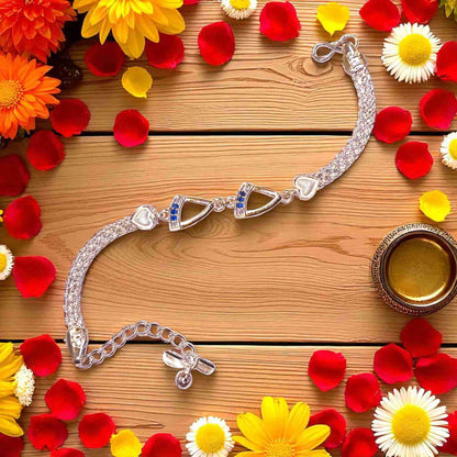 Silver bracelet rakhi latest design 