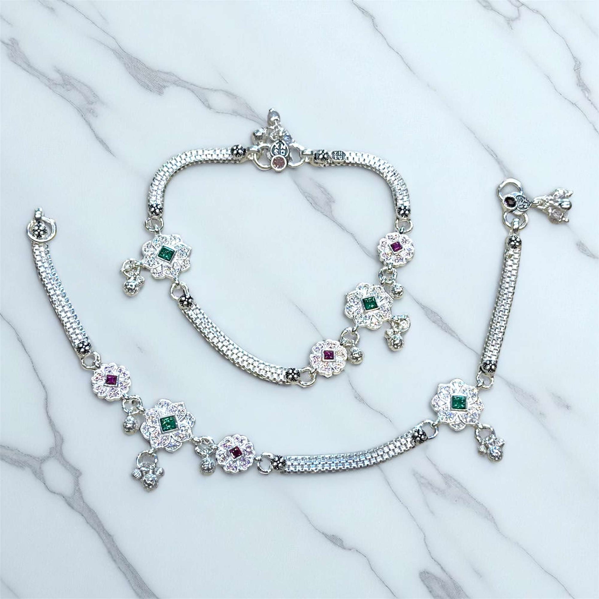 Silver payal for women - jauhari jewellers