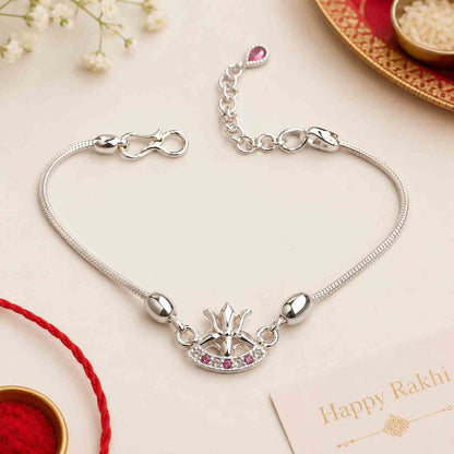 Silver Trishul Rakhi for Raksha Bandhan