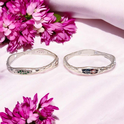 Silver kada for baby latest design