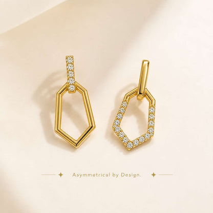 Sterling silver earrings with gold plating