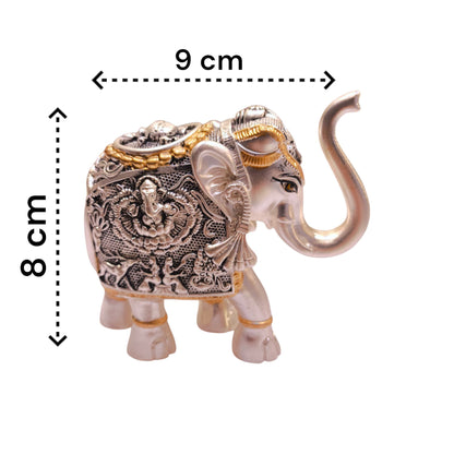 Premium 99.9 Silver Plated Elephant Idol by Jauhari Jewellers