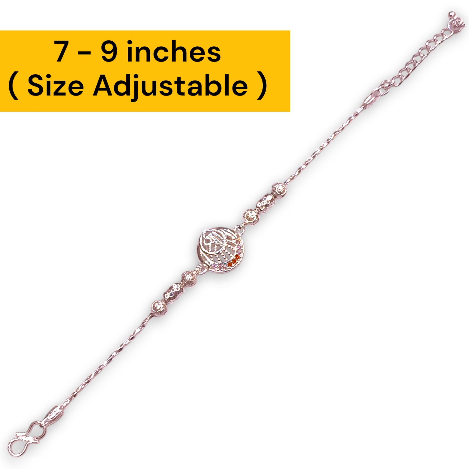 Silver rakhi for brother