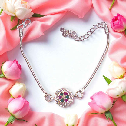 Silver bracelet rakhi - jauhari jewellers
