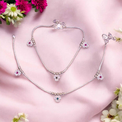 Silver payal for daily use - jauhari jewellers