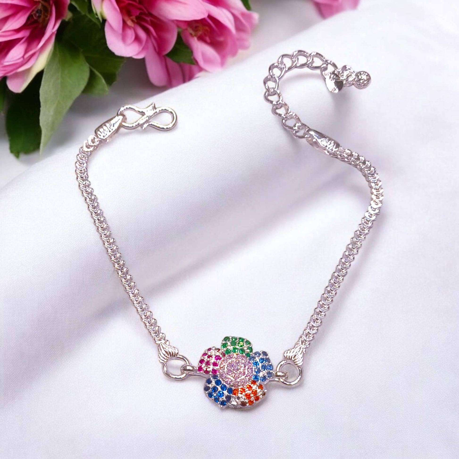 Silver rakhi for brother 