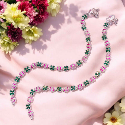 Silver payal latest design - jauhari jewellers