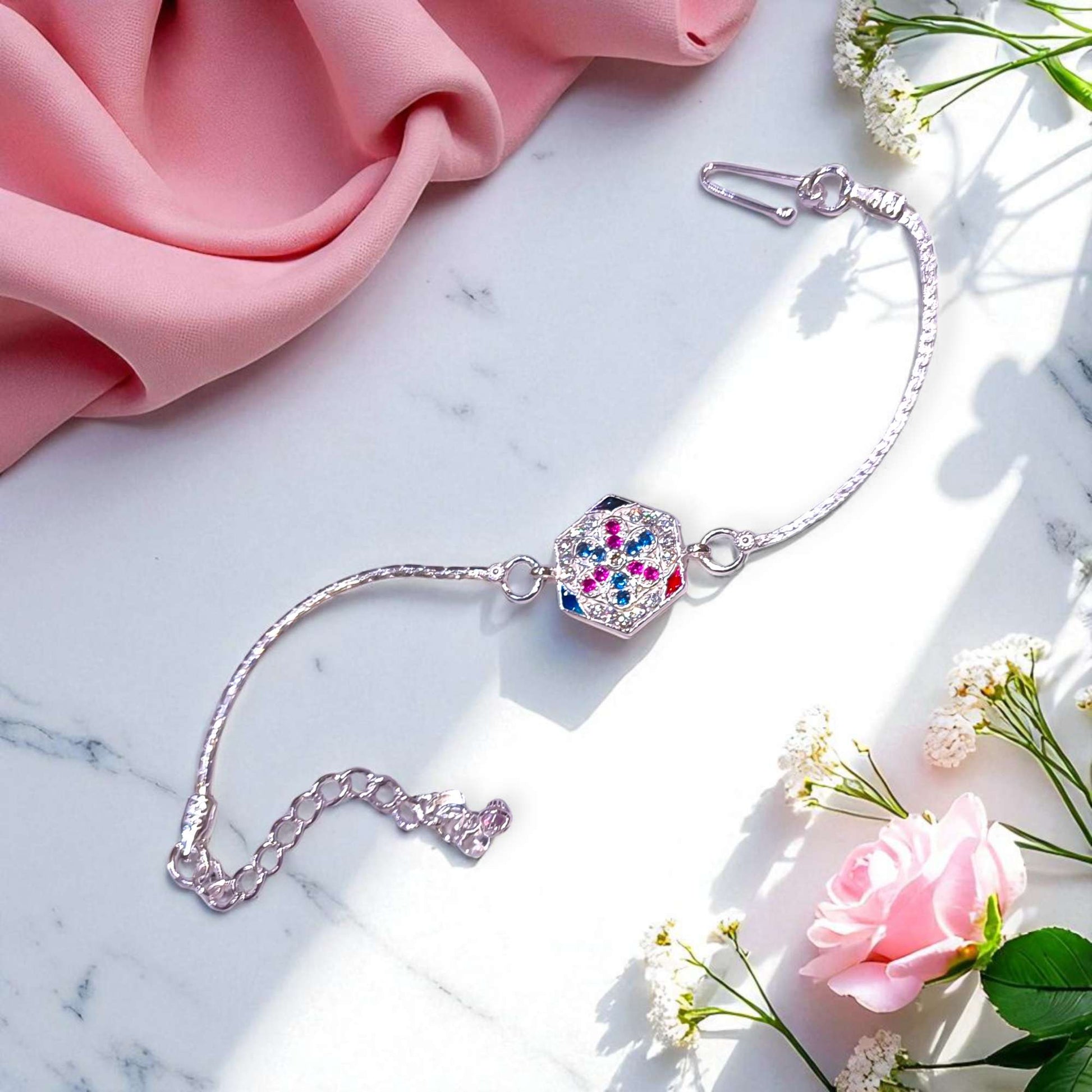 Silver rakhi for brother