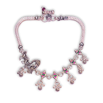 Silver barat payal design - jauhari jewellers