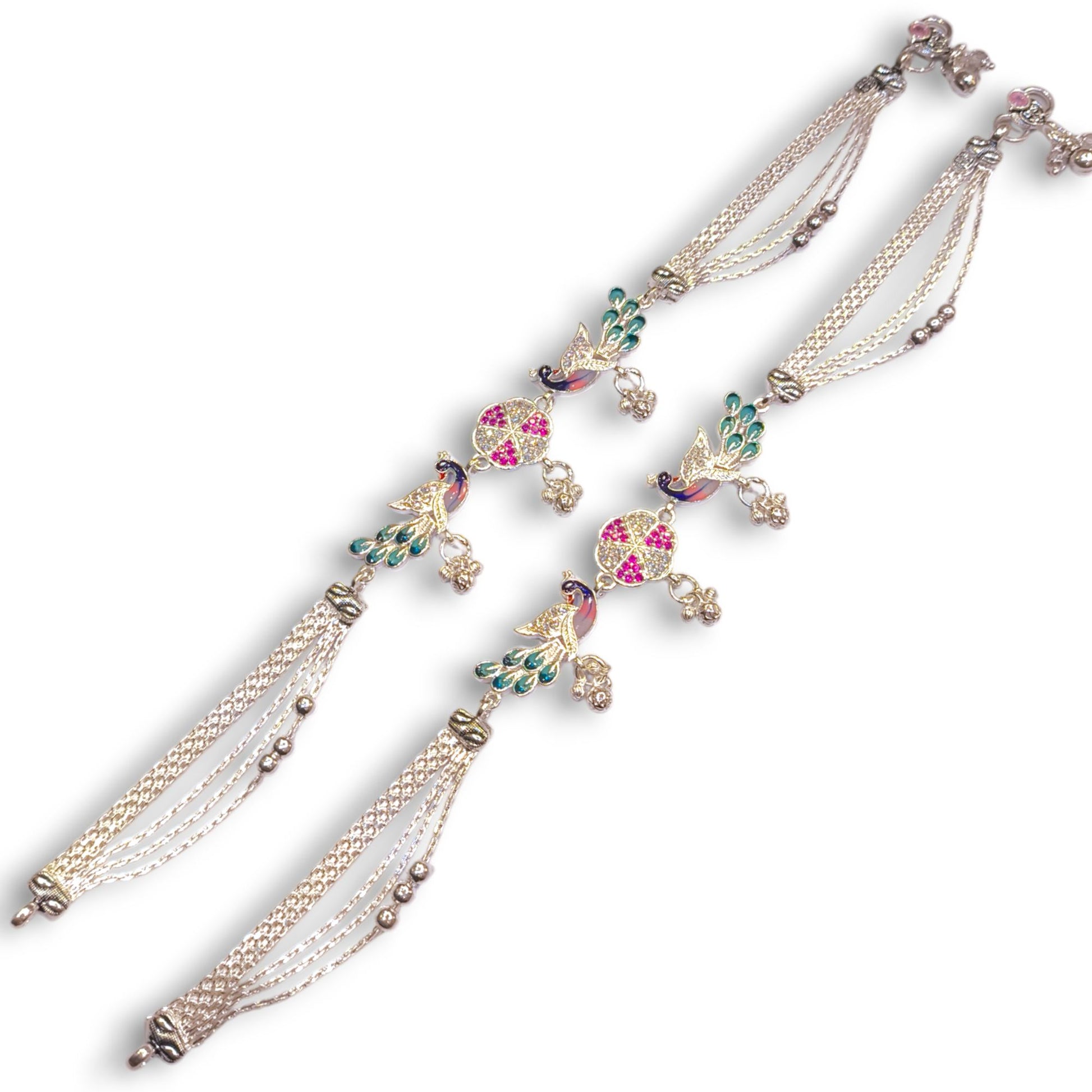 Silver heavy payal by jauhari jewellers