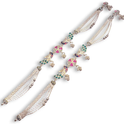Silver heavy payal by jauhari jewellers