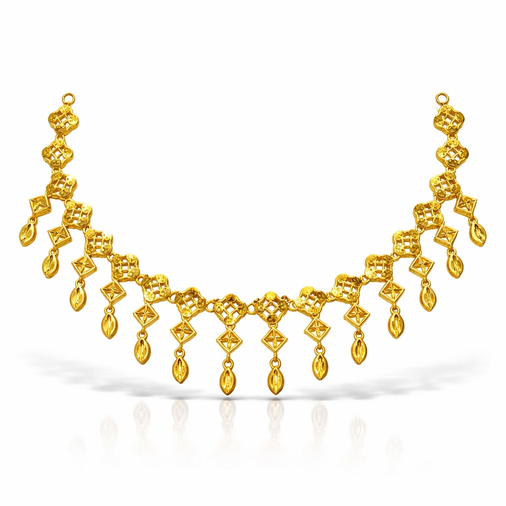 Jauhré 24k Gold Plated Turkish Necklace Set for Women