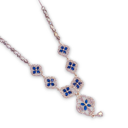 Silver short necklace for women