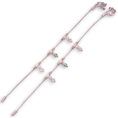 Silver anklets for daily wear - jauhari jewellers