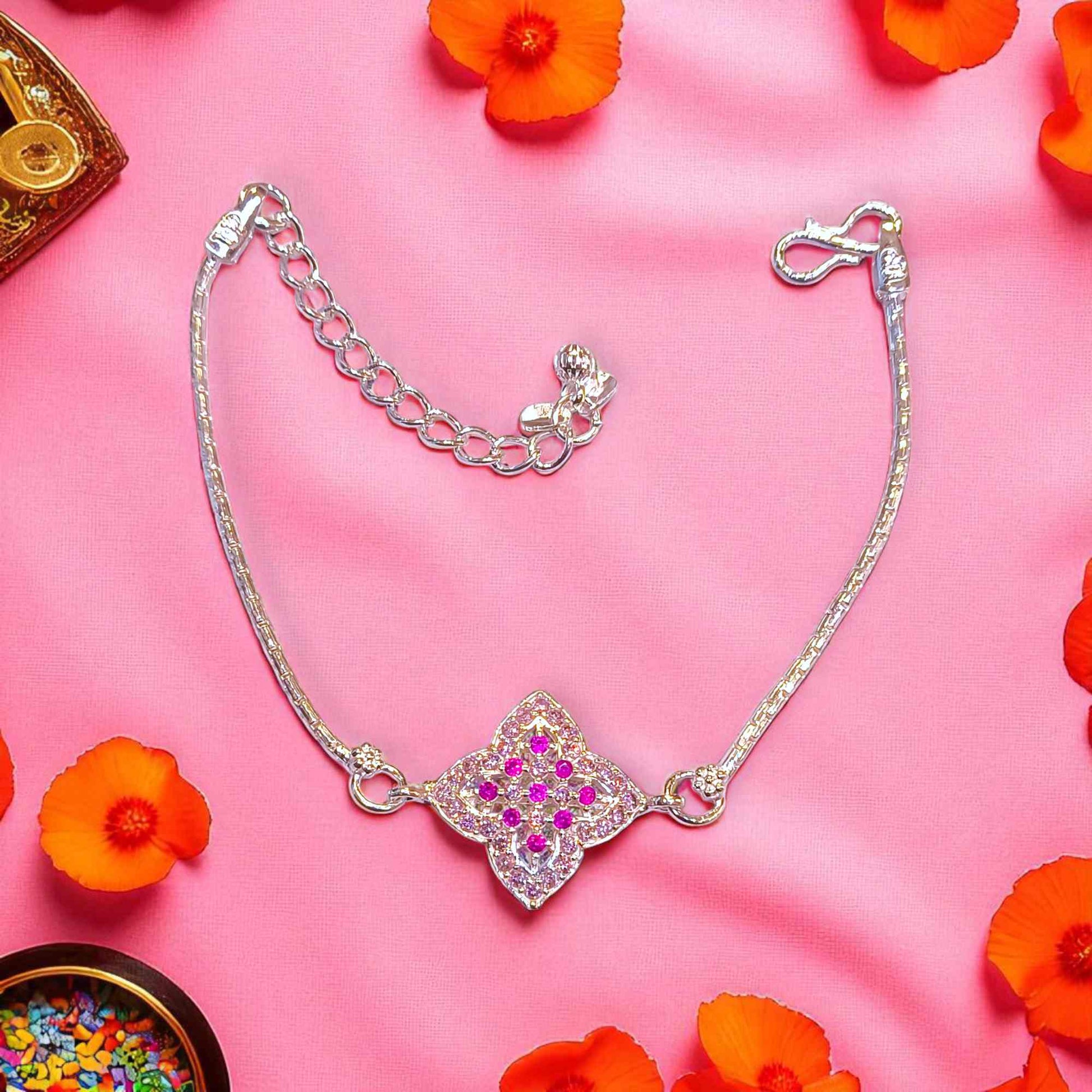 Silver rakhi for brother