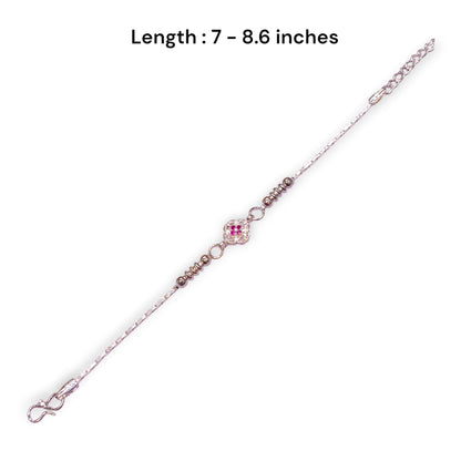 Silver bracelet rakhi - jauhari jewellers 
