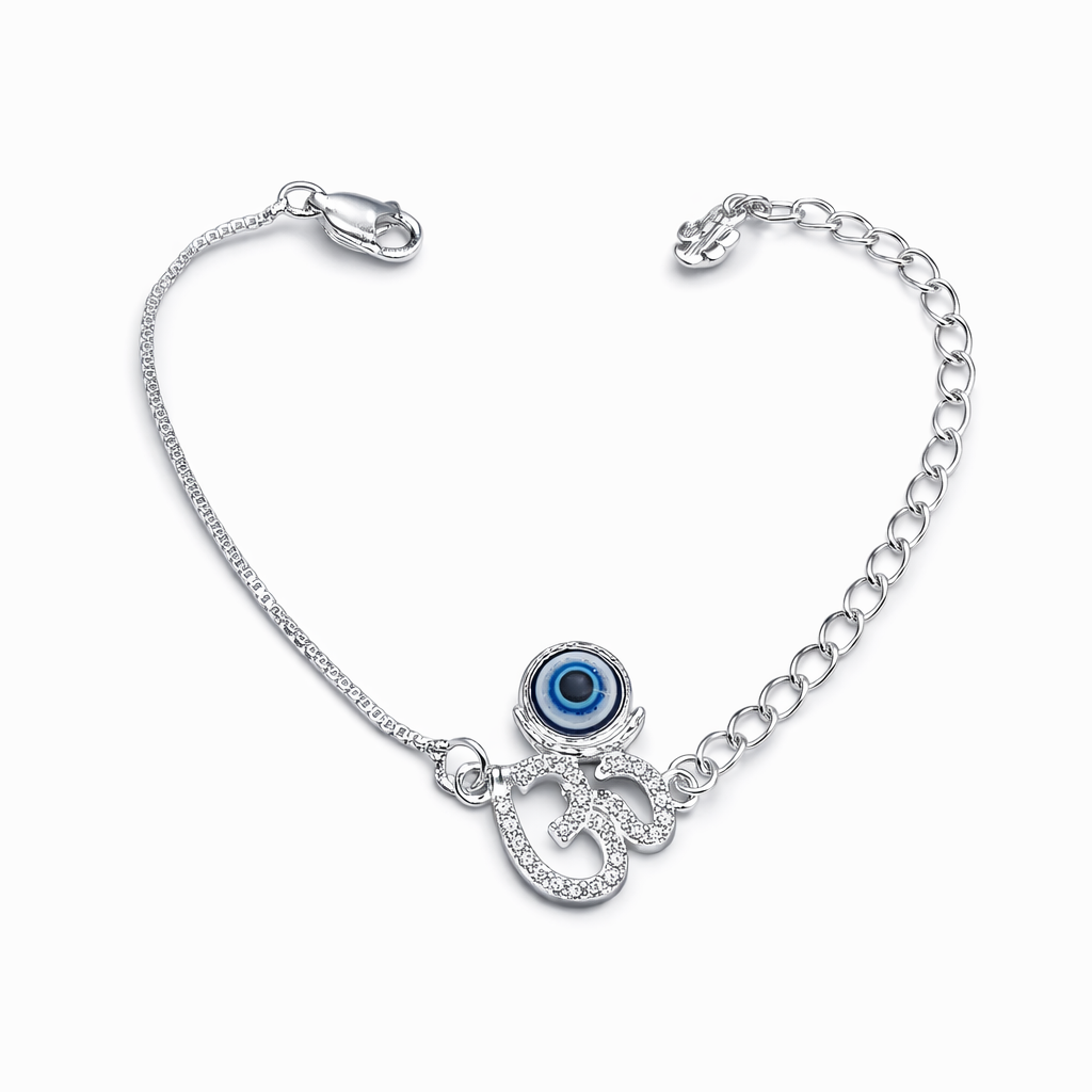 Silver Evil Eye Bracelet