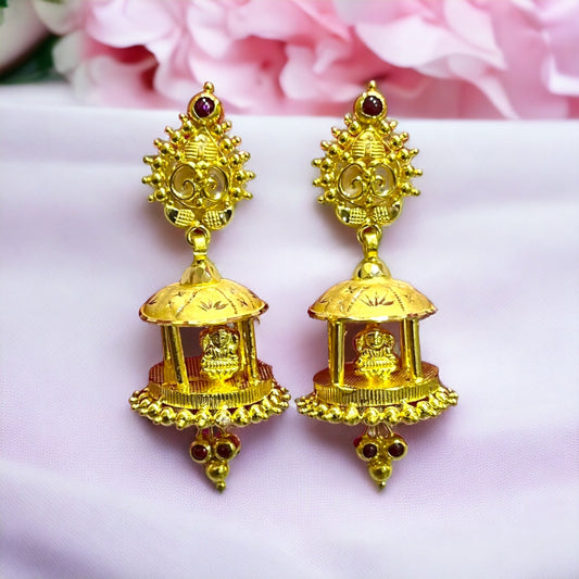 18K Gold Antique Jhumka - Jauhari Jewellers