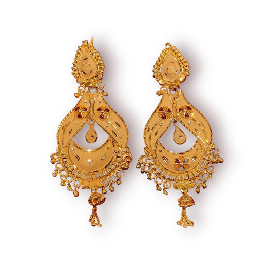 One Gram Gold Earrings - Jauhari Jewellers