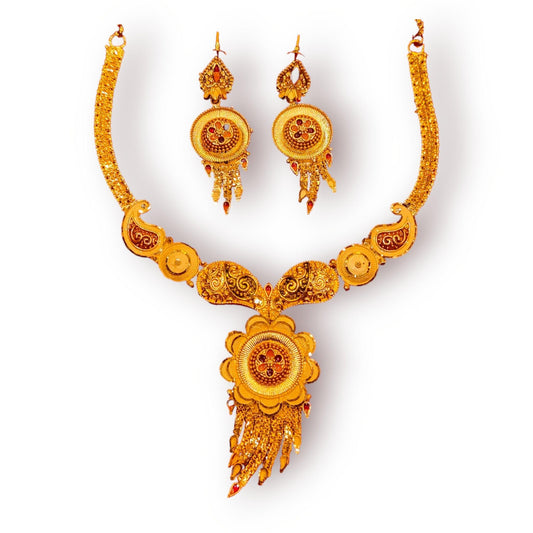 One Gram Gold Necklace Set - Jauhari Jewellers
