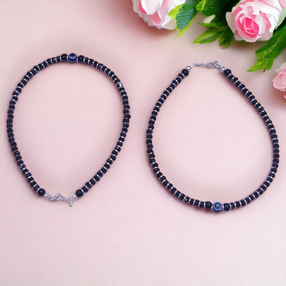 Silver Evil Eye Anklets - Jauhari Jewellers